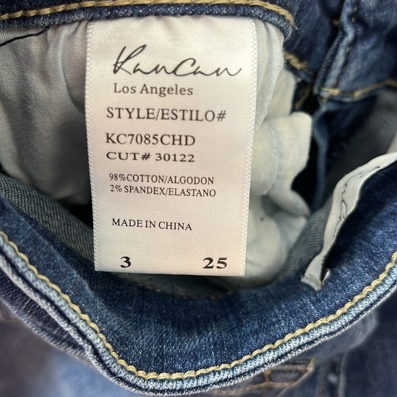 KanCan Raw Hem Skinny Jeans Size 25 / 3 - Picture 4 of 4